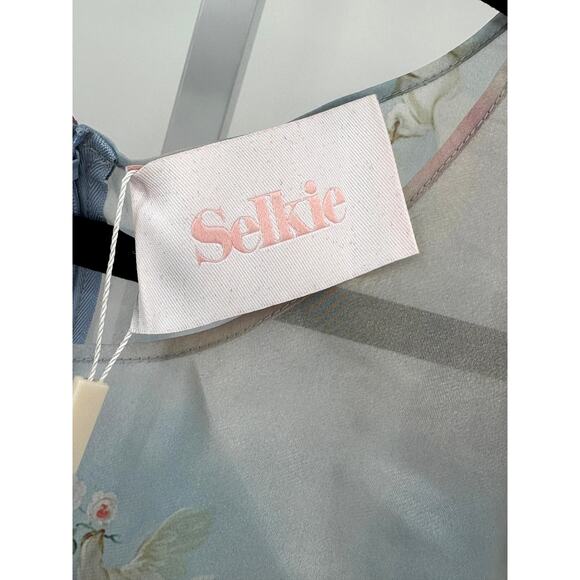 Selkie‎ Chiffon Puff Sleeve "The Party Dress in Cupid" Medium - Picture 10 of 12